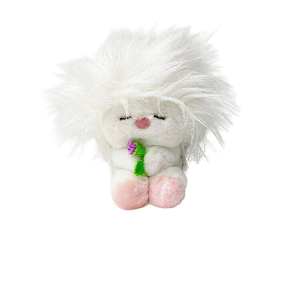 Rare Dakin Cat 9" 1982 FROU FROU White Plush Flower Nature Babies Vintage